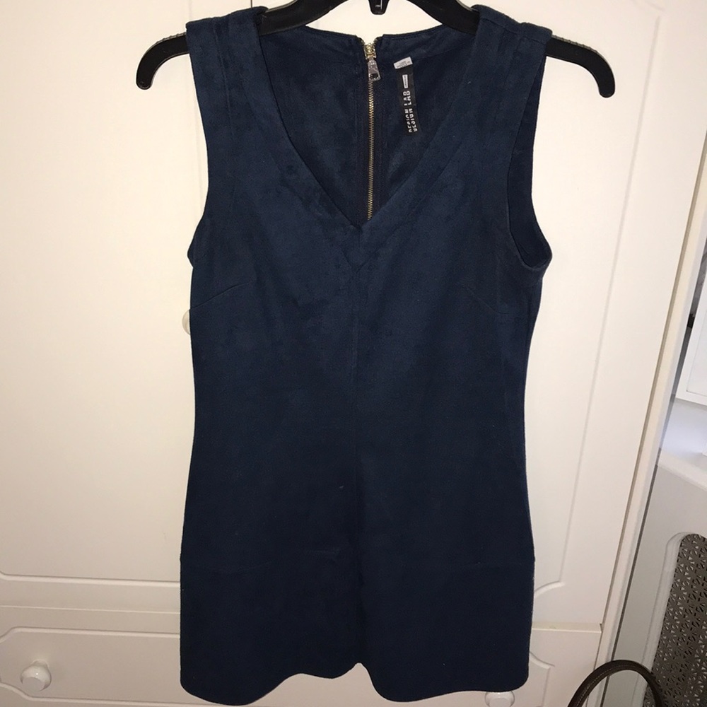 SUEDE BLUE DRESS
